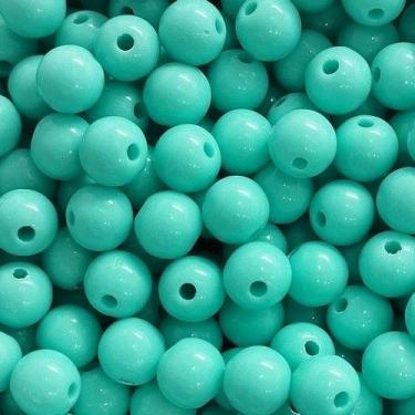 Imagem de BOLINHA DE RESINA Nº 08 (20 G) - LADEIRA BIJUTERIAS, VERDE ÁGUA MÉDIO