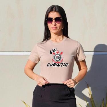 Imagem de Cropped Baby Look Top Corinthians Timão Curintia Time Feminino - Le Be