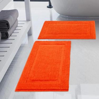Imagem de Conjunto de tapetes de banheiro SHACOS Super Soft 50x80cm + 40x60cm La