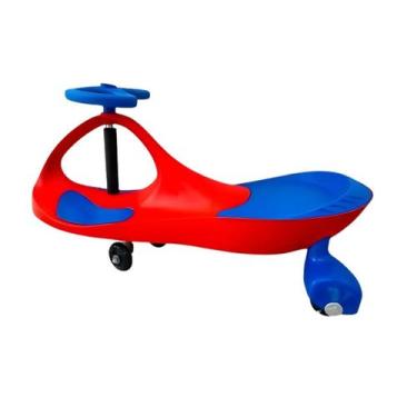 Imagem de Carrinho Ginga Car Infantil Com Led Rolimã - Azul/Vermelho - Gift Toys