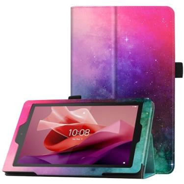 Imagem de Famavala Capa fólio compatível com tablet de 7 polegadas, leve e fina, não serve para tablet LG S7/V7 versão 2019 (rosa estrelado)
