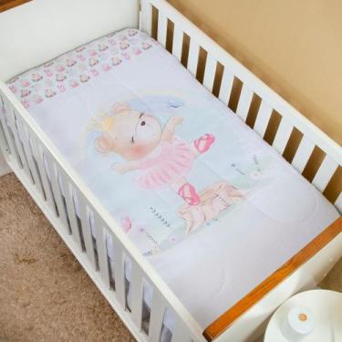 Imagem de Edredom Para Berço Americano Sublimado - Ursinha Lovely - Carinha de A