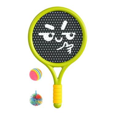 Imagem de IEUDNS Conjunto de bolas infláveis ​​para raquete, jogos ao ar livre, leve, conjunto de brinquedo interativo para crianças e adultos, piscina e praia, Verde