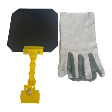 Imagem de shamjina Painel Blackout para Soldagem Cortina de Soldagem Evite Faíscas e Detritos Versátil com Luvas Proteção Ocular Escudo Facial Capa de Capacete, Quadrado