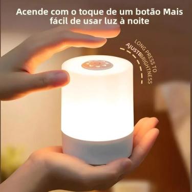 Imagem de Luz Noturna LED Recarregável USB Quente Com Controle Remoto, Luminária