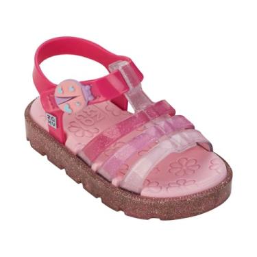 Imagem de Sandália Infantil Menina Conforto Brilho Joaninha Zaxynina