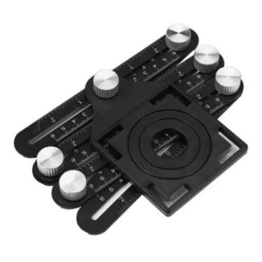 Imagem de 5X Regua Multi Ângulos Esquadro Ferramenta Marcador De Furos