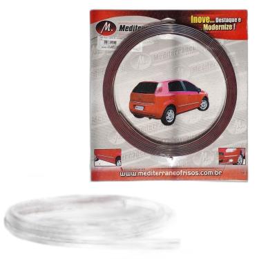 Imagem de Friso Lateral Cromado Universal Flexivel 7Mm 5 Metros