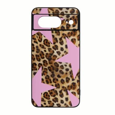 Imagem de qizjio Capa de telefone com estampa de chita à prova de choque leopardo Y2K Star capa de telefone para Google Pixel 8