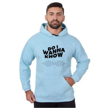 Imagem de Blusa Moletom Banda Masculina Rock Com Bolso e Capuz Azul Céu - Method