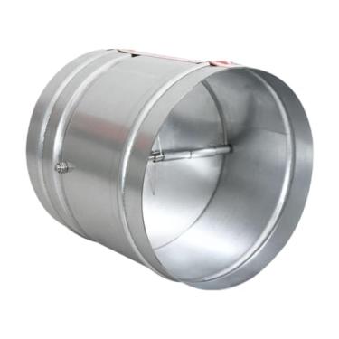 Imagem de KiBcsLic Conector de duto redondo adaptador de ventilação acoplamento de mangueira extensão de duto de aço galvanizado para exaustores de hotel, 8.9 Cm X 8.9 Cm X 15