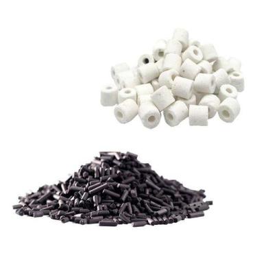 Imagem de Kit Mídias Para Pequenos Filtros Carvão E Mini Cerâmica - Grupo FDMA