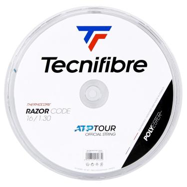 Imagem de Corda Tecnifibre Razor Code 16 1.30mm Azul Rolo com 200 Metros