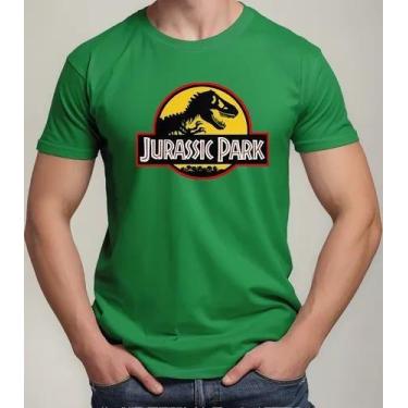 Imagem de Camiseta Camisa Algodão Adulto Feminina Masculina Filme Dinossauro Jur