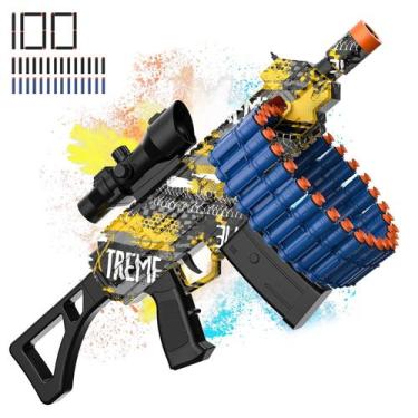 Imagem de Brinquedo elétrico automático JakMean com 30 clipes de dardos e 100 da