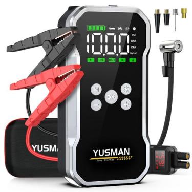 Imagem de Jump Starter YUSMAN 6000A com compressor de ar 150PSI 12V