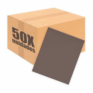 Imagem de Kit com 50 Placas De Eva Escolar Seller - 48cm X 40cm, Marrom