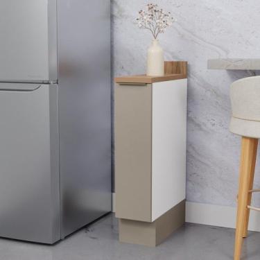 Imagem de Balcão Porta Tempero 20cm com Tampo com Rodape Ipanema CabeCasa Madeir