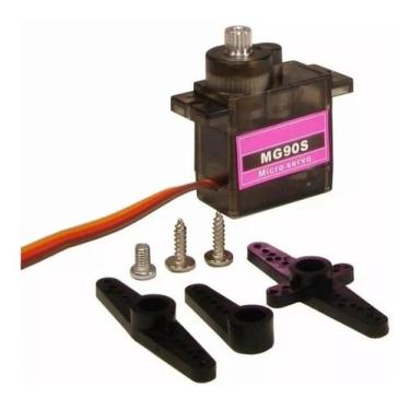 Imagem de Micro Servo Motor MG90S Metal com Hélices e Parafusos - RoboBuilders