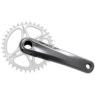 Imagem de SHIMANO XTR Hollowtech 2 11/12 Speed Mountain Bicicleta conjunto de manivela - FC-M9120-1, Stealth Gray, 170