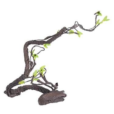 Imagem de Dioche Alpinista de Videira Artificial Versátil para Terrários de Répteis-design Flexível da Floresta da Floresta Com Material Plástico Não Tóxico-tamanho Grande para Decoração Gaiola (WF-2)
