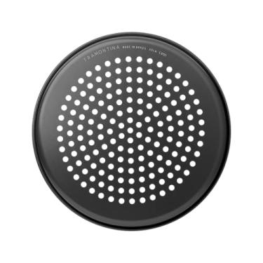 Imagem de Tramontina 20076030 Assadeira para Pizza com Furos de Alumínio com Revestimento Interno Antiaderente, Grafite, 30 cm