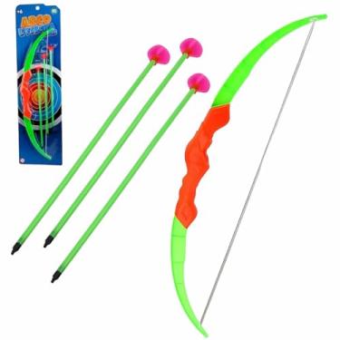 Imagem de Arco e Flecha Brinquedo Infantil 3 Flechas Com Ventosa Menino Presente