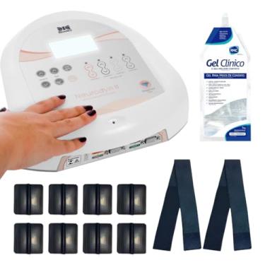 Imagem de Combo Neurodyn II Ibramed – Aparelho de TENS, FES e Corrente Russa com Eletrodos e Gel – 4 Canais Bivolt