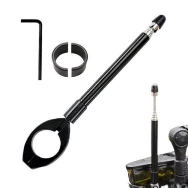 Imagem de Antena Corta Pipa Antena De Moto Anteninha Estágios Inox - zenon