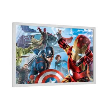 Imagem de Quadro decorativo - os vingadores - marvel - Cultture, 40x60cm, BRANCO