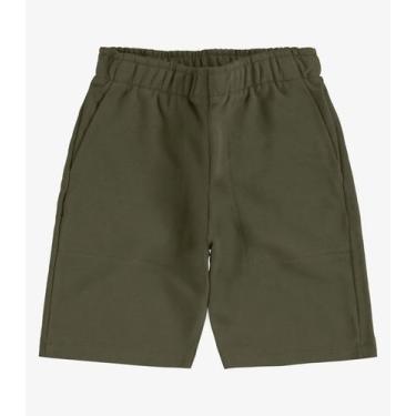 Imagem de Bermuda Moletom Sarjado Infantil Rovi Kids Verde - Rovitex Kids, 10, V
