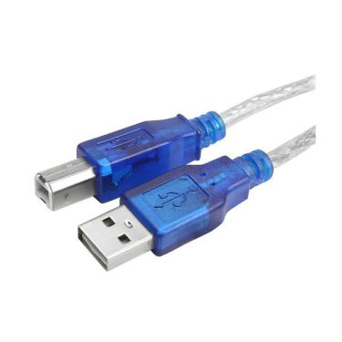 Imagem de Cabo Usb Impressoras Macho+B Macho Usb 2.0 Cristal 1,8M