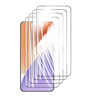 Imagem de Protetor de tela 4 peças para Xiaomi 15, vidro temperado frontal de 6,36" cristal 9H de alta qualidade, capa antirriscos de alumínio, compatível com impressão digital (preto)