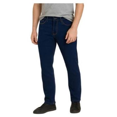 Imagem de Calça Jeans Masculina Lado Avesso Slim Marcello Azul LH203-Masculino