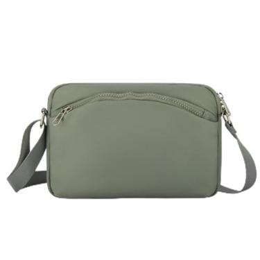 Imagem de Bolsas transversais pequenas para mulheres, bolsas de viagem, antirroubo, bolsa tiracolo masculina, mini bolsa de ombro, bolsas para telefone, Verde, Bolsa transversal ajustável