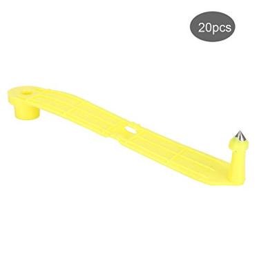 Imagem de Phefop 20 Etiquetas Plásticas da Orelha do Gado Dos Pces, Etiquetas Macias da Identificação Animal Plutônio para Ovelhas, Cabras, Gado, Identificação Fácil de Usar para Animais de Fazenda