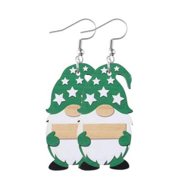 Imagem de Brincos de Natal femininos com pingente de Papai Noel, roupas de Natal, acessórios de bijuteria, 2inch, Liga de aço, Sem pedra preciosa