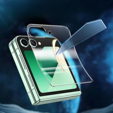 Imagem de Película de hidrogel transparente HD para Samsung Galaxy Z Flip 6 5G Película protetora de TPU macio transparente antiarranhões