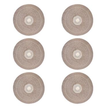 Imagem de Jogo Americano Copa E Cia 6 Peças Serenity Mocca