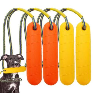 Imagem de Brinquedos de piscina para cães DEAYOU, pacote com 4 amortecedores de 