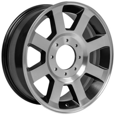 Imagem de Pneus OE Wheels LLC FR78-20080-8170-40MB1 Roda usinada preta acetinada pintada (20 x 8. polegadas/8 x 170 mm,