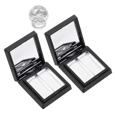 Imagem de FRCOLOR 1 Conjunto de Paleta de Maquiagem Vazia: Paleta Recarregável para Sombras, E Pó - Estojo de Cosméticos Portátil E Ideal para Viagem para Guardar Iluminador