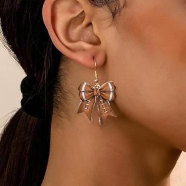 Imagem de Brincos esportivos femininos de beisebol, softball, futebol, basquete, arco pendurado, joias, lembrancinhas de festa de dia de jogo