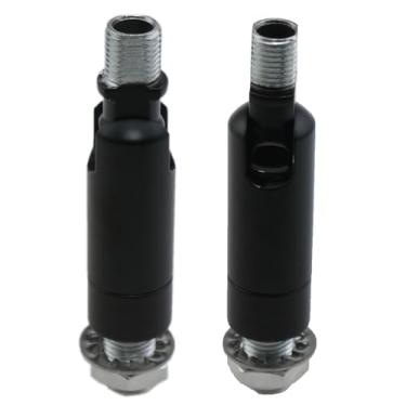 Imagem de Meuey Lyot Adaptador de teto inclinado preto conector de luz de teto inclinado adaptador de ventilador de teto angular luminária de teto peças de lâmpada 2 conjuntos