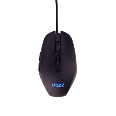 Imagem de Mouse gamer usb led 3600 dpi gmo1001 preto dazz - 62000179