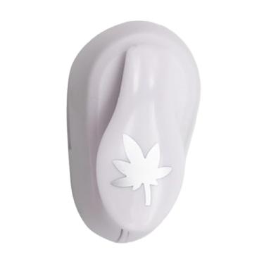 Imagem de KiBcsLic Mini furador de papel artesanal, cabo ergonômico, ideal para artesanato, unhas e scrapbooking. Perfeito para álbuns de fotos, Branco