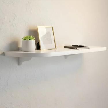 Imagem de Prateleira Parede Mdf 40x20cm Infantil Quarto Multiuso Decor (Branco)