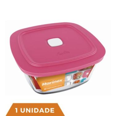 Imagem de 1 Pote Vidro Facilita Vap Quadrado Com Tampa 500ml Marinex - NADIR FIG