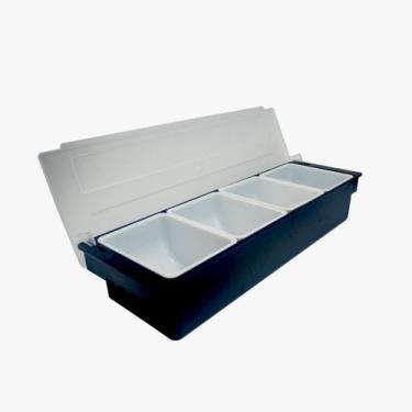 Imagem de Porta Condimentos com 4 Divisórias Grande para Bartender FRG4044 Frigo