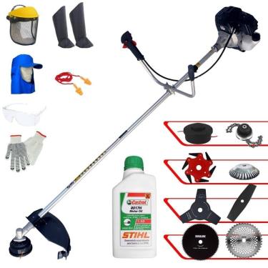 Imagem de Roçadeira Lateral Rt43lb25a + 6 Facas + Epi + óleo Stihl 2t